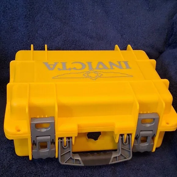 Invicta Waterproof Impact Resistant Hard Shell 8 Slot Diver Watch Case in Yellow - Picture 2 of 8
